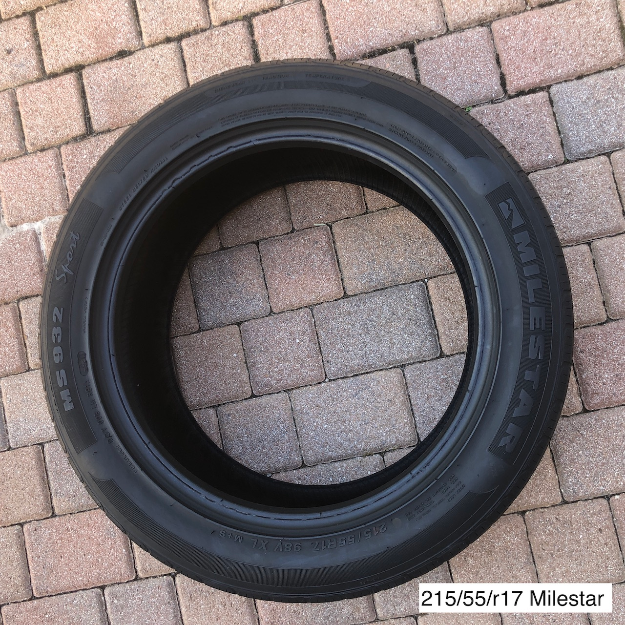 215-55-17 Milestar - 1 Tire - All Tires to go